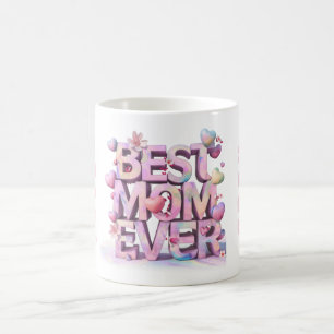 Mug Magic *~* Coeurs de la fête des mères Hugs aimés Fleurs 
