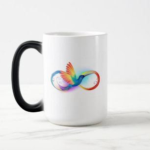 Mug Magic Colibri arc-en-ciel avec symbole Infinity
