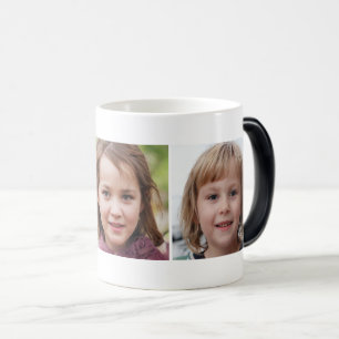Mug Magic Collage personnalisé à trois photos