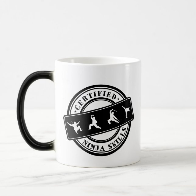 Mug Magic Compétences Ninja Certifiées par des Joueurs Amour (Gauche)