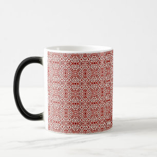 Mug Magic Conception de motif sans couture damassé floral ro