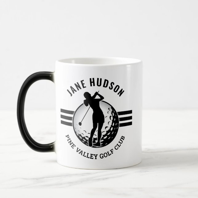 Mug Magic Conception Élégante de Golfeuse (Gauche)