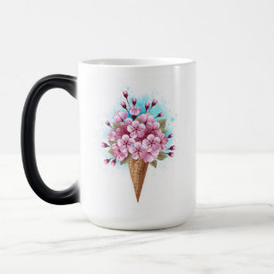 Mug Magic Cône rose Sakura crème glacée gaufre