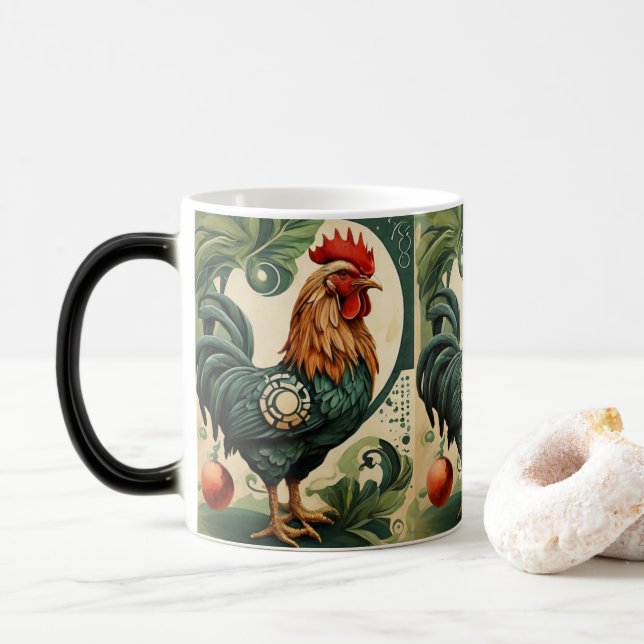 Mug Magic coq vintage (Avec donut)