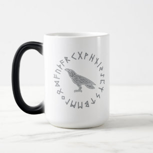 Mug Magic Corbeau Odin Viking Mythologie runes runique