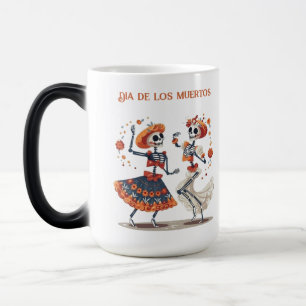 Mug Magic Couple de squelettes dansants personnalisés Día de