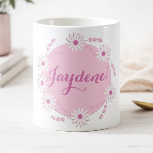 Mug Magic Couronne de pâquerettes rose pastel