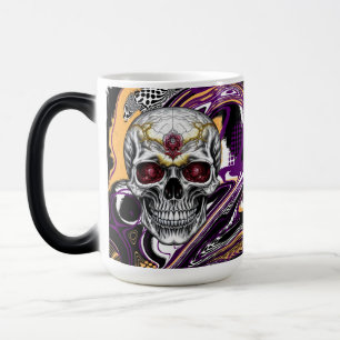 Mug Magic Crâne de sucre violet et noir Halloween