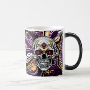 Mug Magic Crâne de sucre violet et noir Halloween
