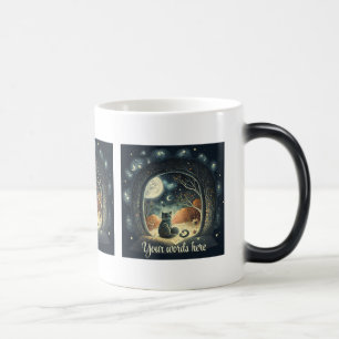 Mug Magic Créez votre propre chat noir mystique étoilé