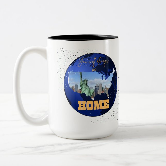 Mug Magic Custom Photo Country Map You Will Always (Left)