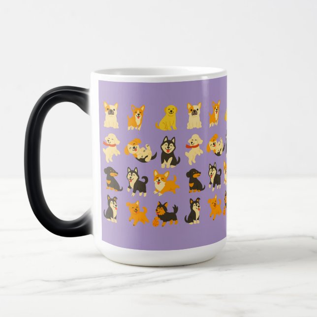 Mug Magic Cute Puppies (Gauche)
