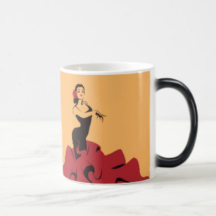 Mug Magic danseuse de flamenco dans une pose spectaculaire