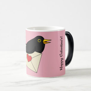 Mug Magic De Blackbird avec amour Ajouter votre texte