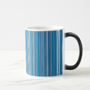 Mug Magic De nombreuses bandes multicolores dans le bleu...