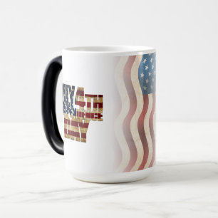 Mug Magic Dessin de drapeau patriotique du 4 juillet