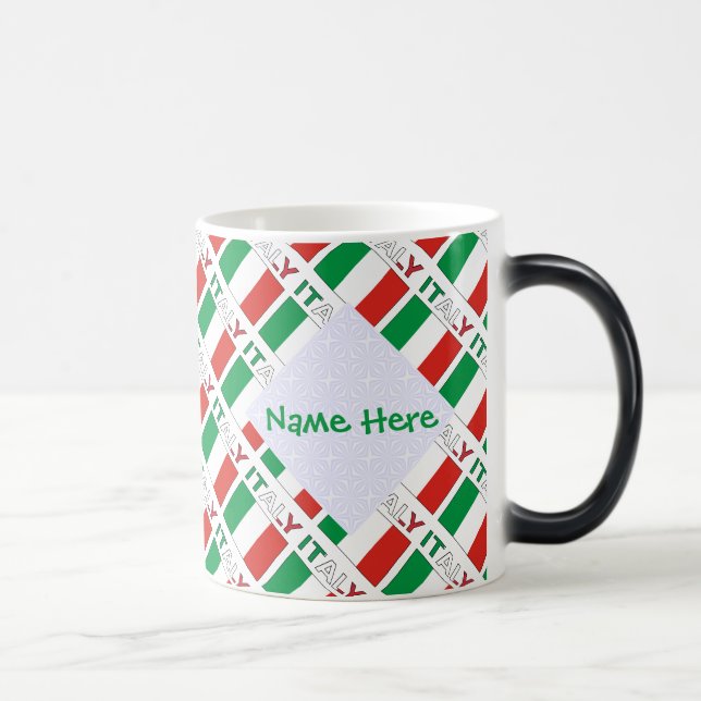 Mug Magic Dessin personnalisé de l'héritage avec drapeau ita (Droite)