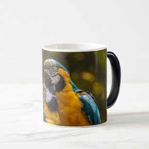 Mug Magic Deux perroquets oiseaux tropicaux