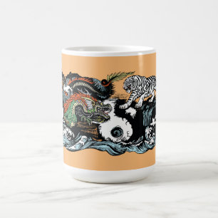 Mug Magic Dragon chinois contre Tigre