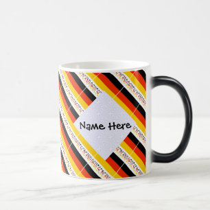 Mug Magic Drapeau allemand Deutschland Personnalisation noir
