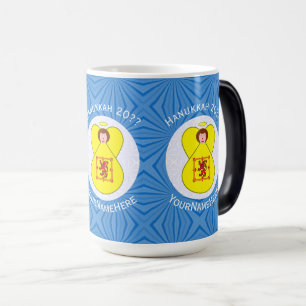 Mug Magic Drapeau de Hanukkah de l'ange Lion Rampant écossai
