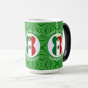 Mug Magic Drapeau de Noël personnalisé Ange mexicain