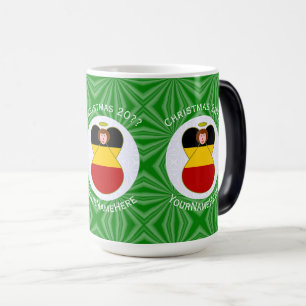 Mug Magic Drapeau de Noël personnalisé de l'ange allemand