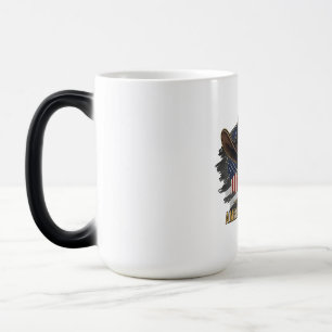 Mug Magic Drapeau vintage de crâne de patriotes américains