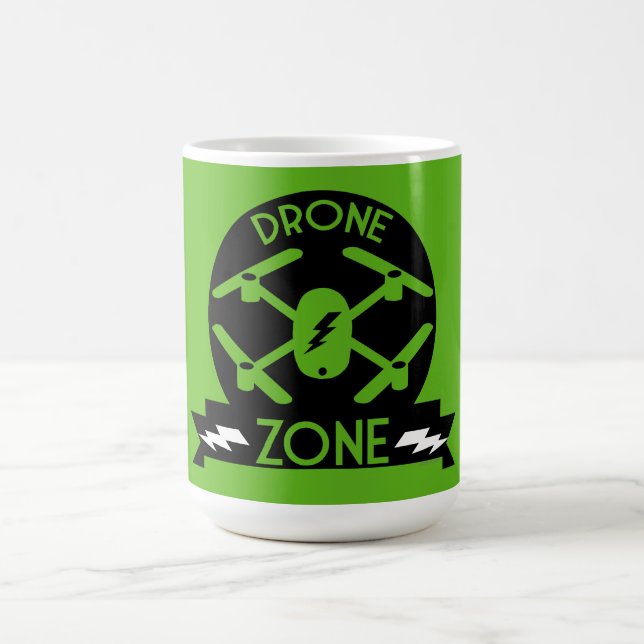 Mug Magic Drone Hobbyiste | Pilote de drone | Photographie | (Centre)