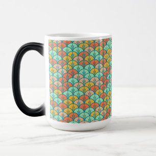 Mug Magic Echelle de poisson géométrique moderne et colorée