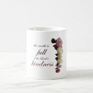 Mug Magic Écriture, Psaume 33, Roses blanches et roses