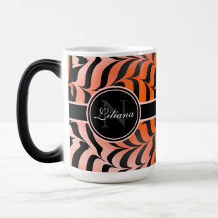 Mug Magic Elégante esthétique Peau de tigre orange et noir