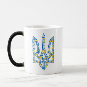 Mug Magic Emblème national de l'Ukraine