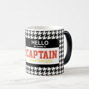 Mug Magic Équipe Sportive Bonjour Mon Nom Est Capitaine Houn