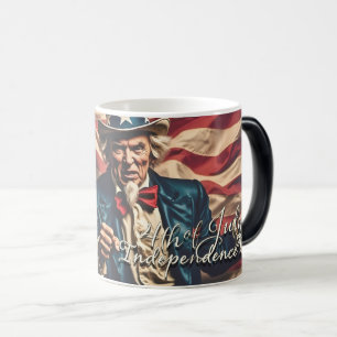 Mug Magic Esprit de liberté en rouge, blanc et bleu