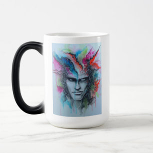 Mug Magic Face d'aquarelle