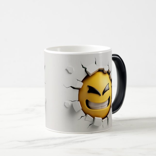 Mug Magic Face Emoticon Break Through (Devant droit)