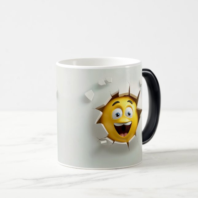 Mug Magic Face Emoticon Break Through (Devant droit)