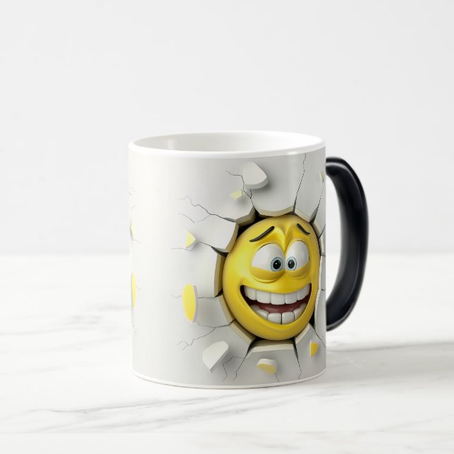 Mug Magic Face Emoticon Break Through (Devant droit)