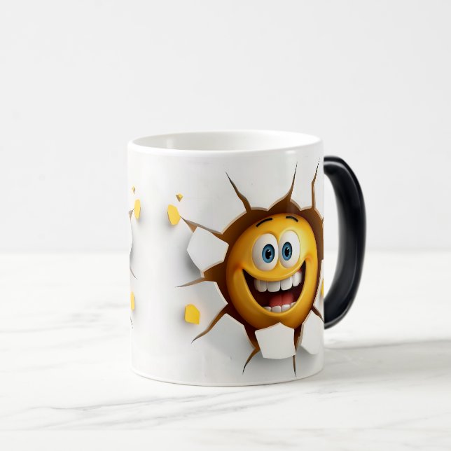 Mug Magic Face Emoticon Break Through (Devant droit)