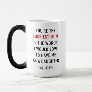 Mug Magic Fantaisie Fête des mères Luckiest Maman Nouveauté