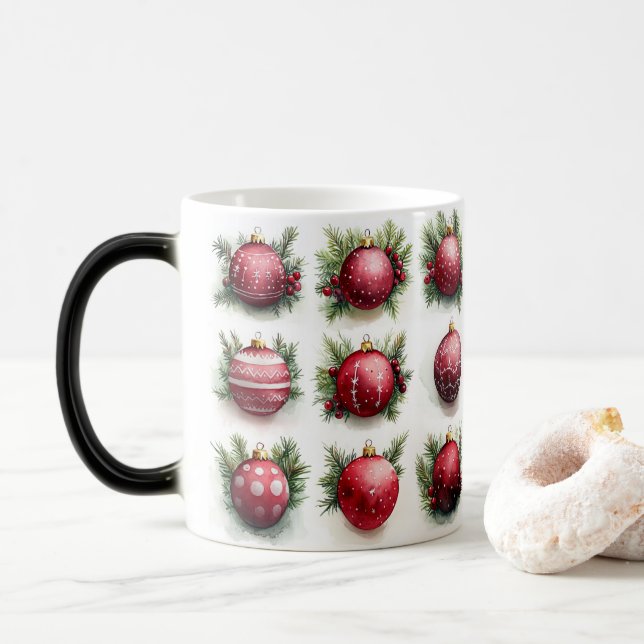 Mug Magic Festive Vintage Christmas (Avec donut)