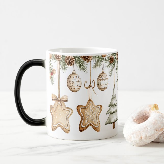 Mug Magic Festive Vintage Christmas (Avec donut)