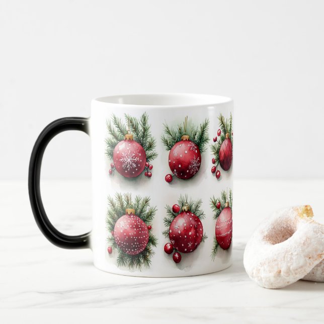 Mug Magic Festive Vintage Christmas (Avec donut)