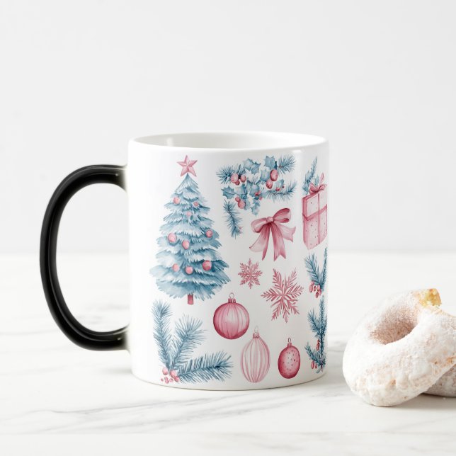 Mug Magic Festive Vintage Christmas (Avec donut)