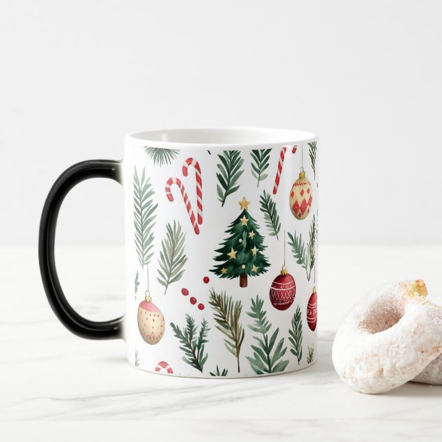Mug Magic Festive Vintage Christmas (Avec donut)