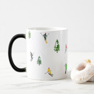 Mug Magic Fête d'Illustration de ski alpin Freeride