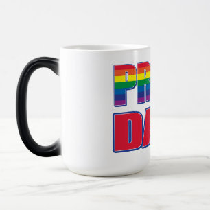 Mug Magic Fier papa - Gay pride