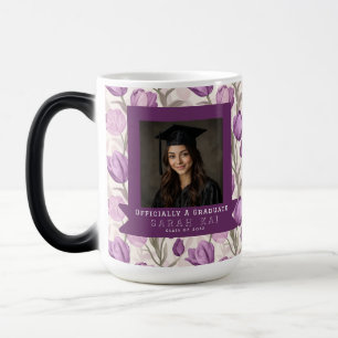 Mug Magic Fleur de tulipe classique Lycée Diplômé