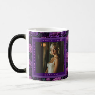 Mug Magic Fleur d'Œillet Violet Bienheureux Diplôme